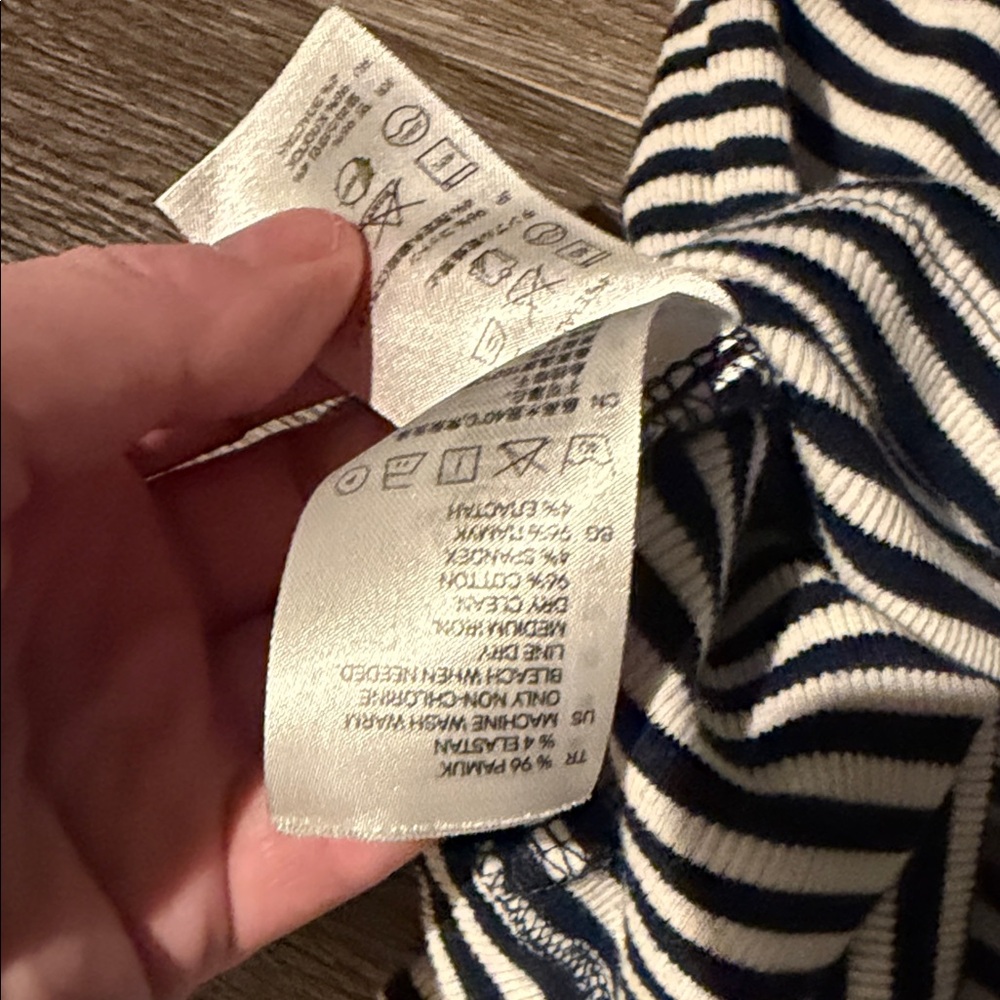 Striped Sleeveless Mock Neck Top - Picture 6 of 6